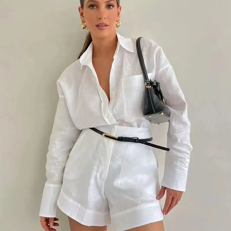 Conjunto Feminino Camisa e Short