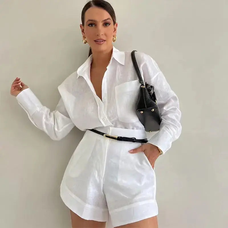 Conjunto Feminino Camisa e Short
