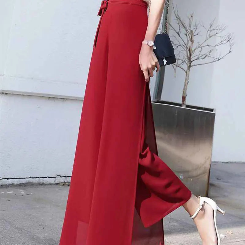 Calça Feminina Chiffon