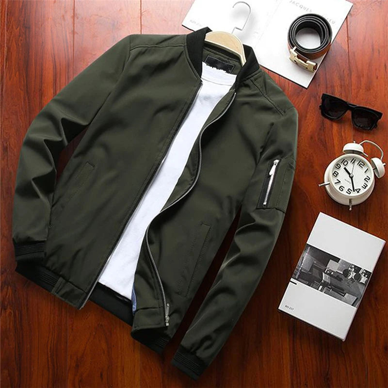 Jaqueta Masculina Bomber Slim