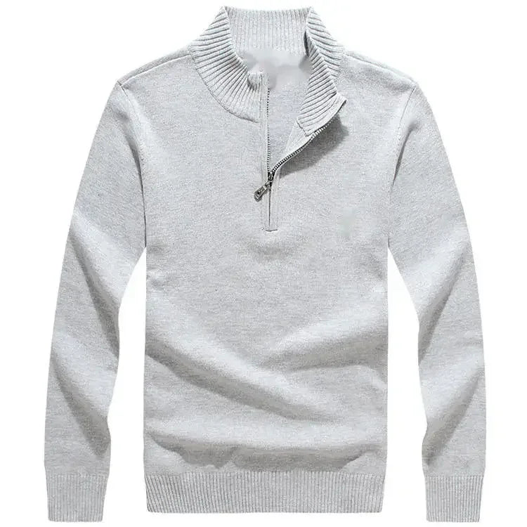 Suéter Masculino Gola Alta Meia Polo