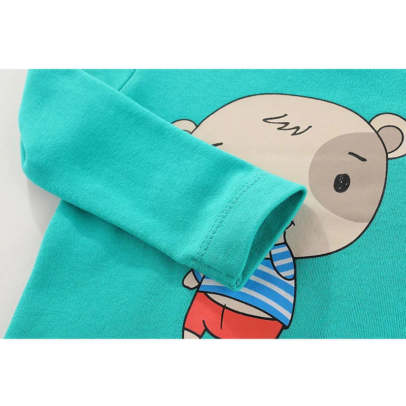 Kit 3 Body Bebê Algodão Manga Longa com Estampa Fofa
