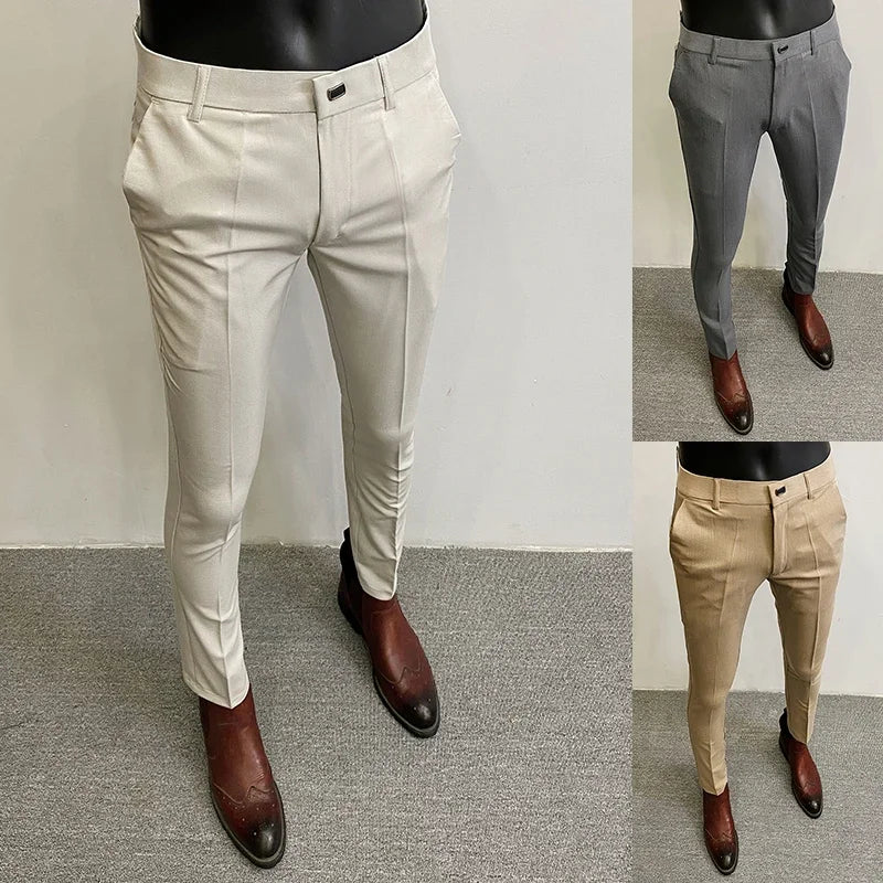 Calça Social Masculina Inverno Slim