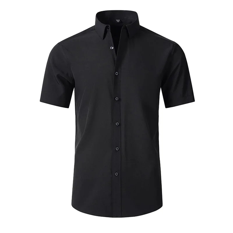 Camisa Masculina Casual com Gola Lapela