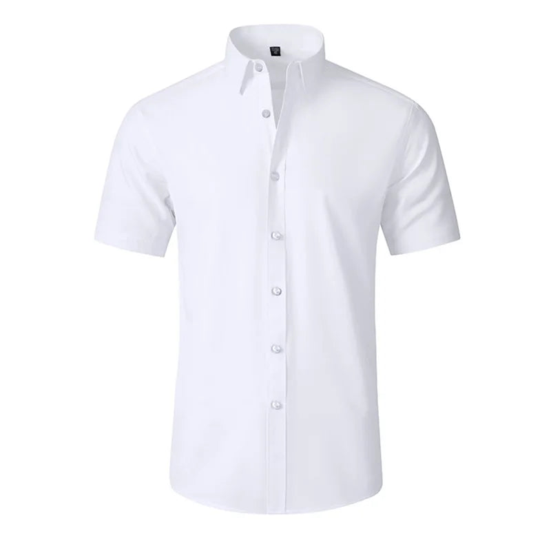 Camisa Masculina Casual com Gola Lapela