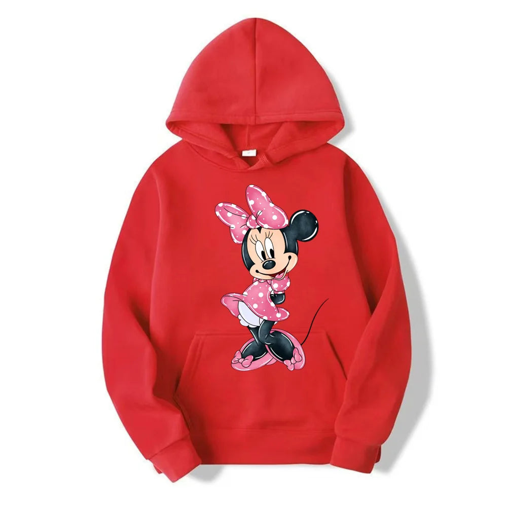 Moletom Feminino Minnie Mouse com Capuz