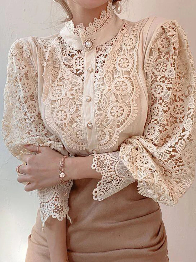 Blusa Feminina com Renda