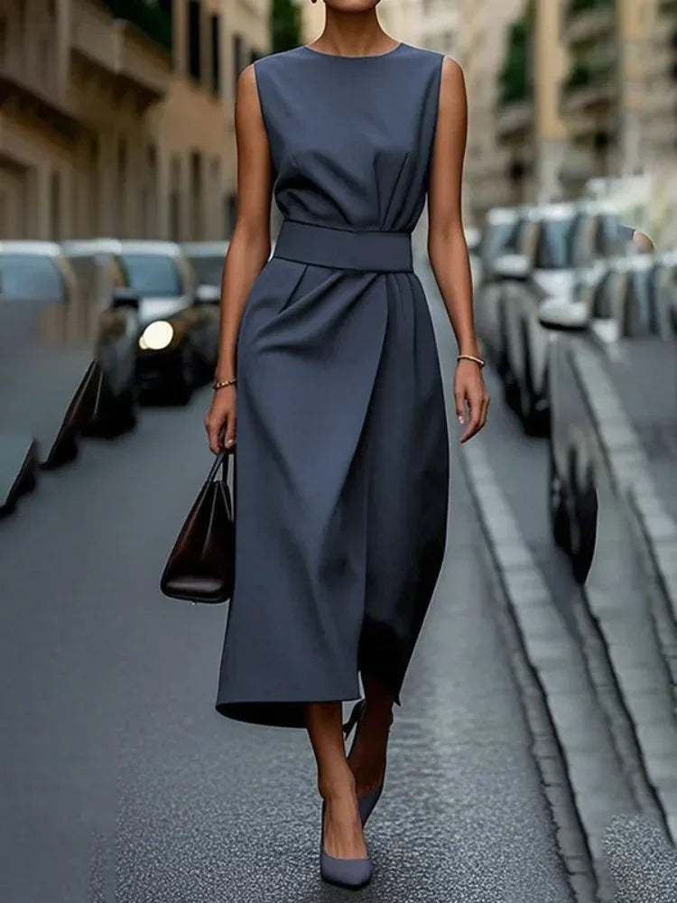 Vestido Midi Preto Feminino