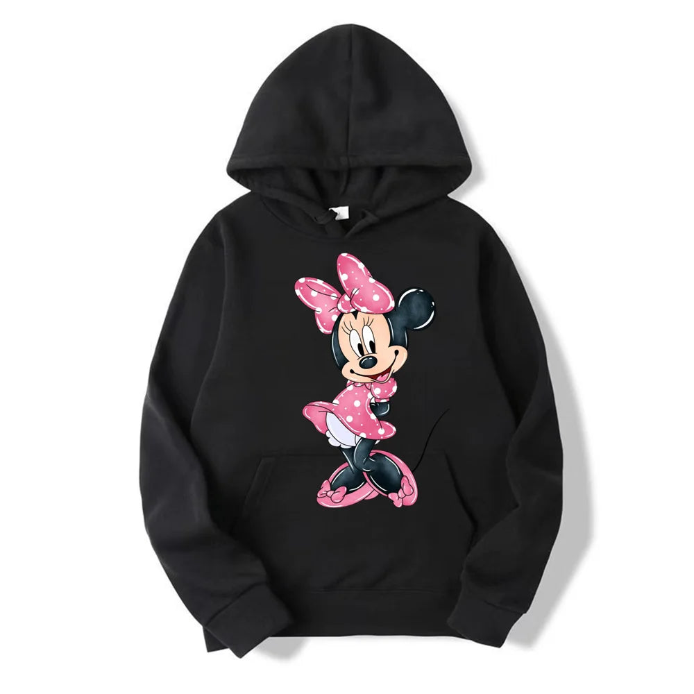 Moletom Feminino Minnie Mouse com Capuz