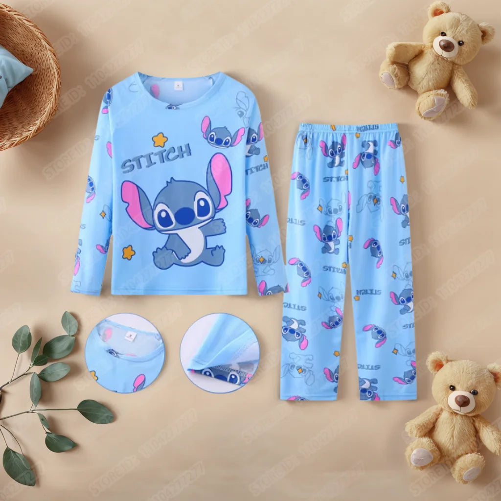Pijama Infantil 2 Peças com Estampa Stitch