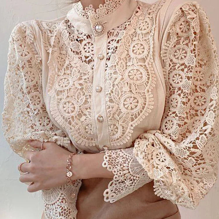 Blusa Feminina com Renda