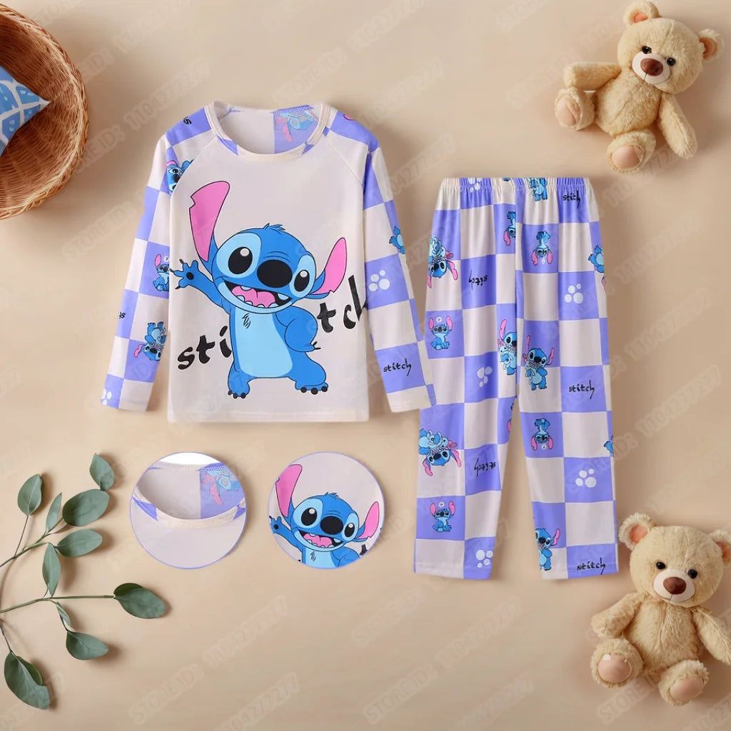 Pijama Infantil 2 Peças com Estampa Stitch