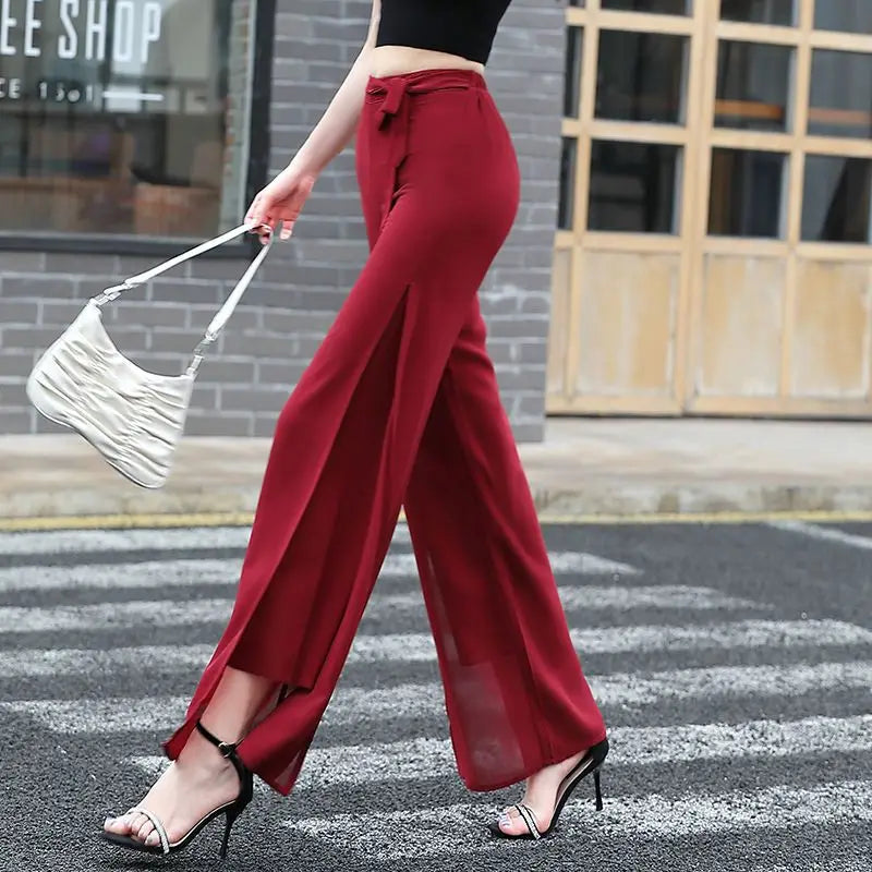 Calça Feminina Chiffon