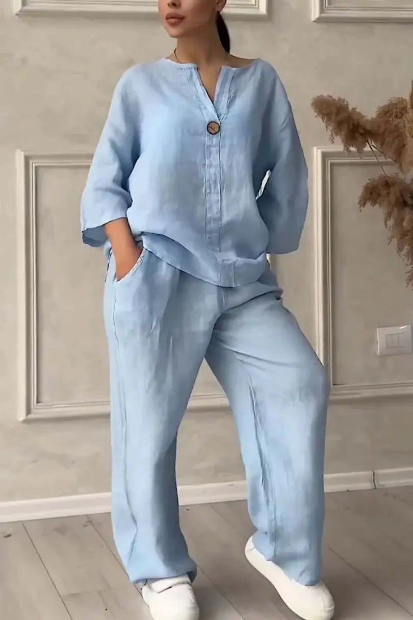 Conjunto Feminino 2 Peças – Camiseta e Calça