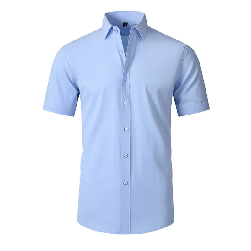 Camisa Masculina Casual com Gola Lapela