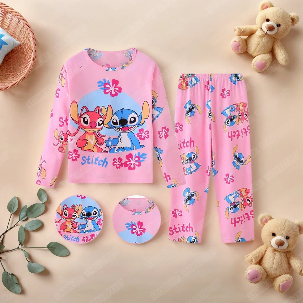 Pijama Infantil 2 Peças com Estampa Stitch