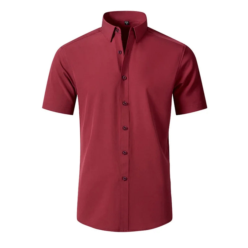 Camisa Masculina Casual com Gola Lapela
