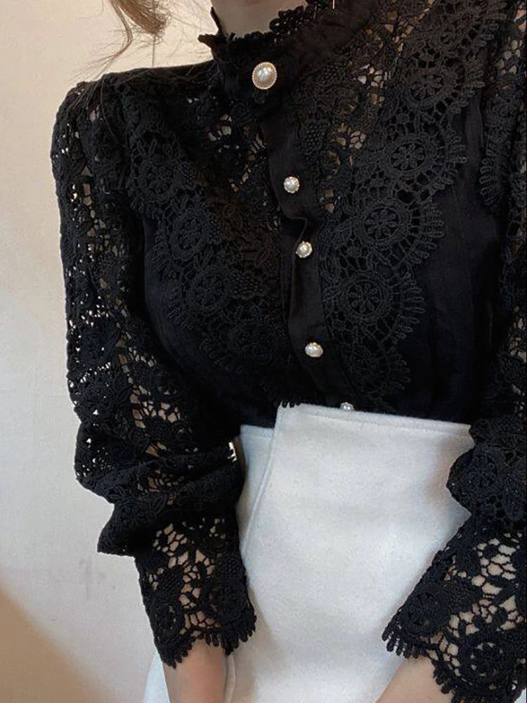 Blusa Feminina com Renda