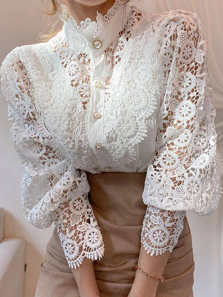 Blusa Feminina com Renda