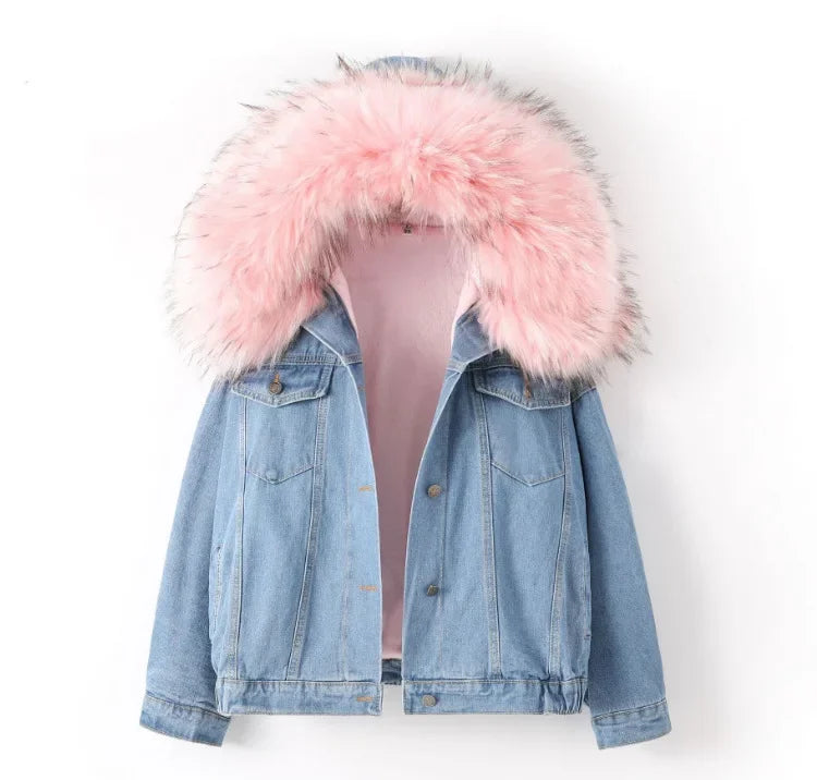 Jaqueta Feminina Jeans com Capuz
