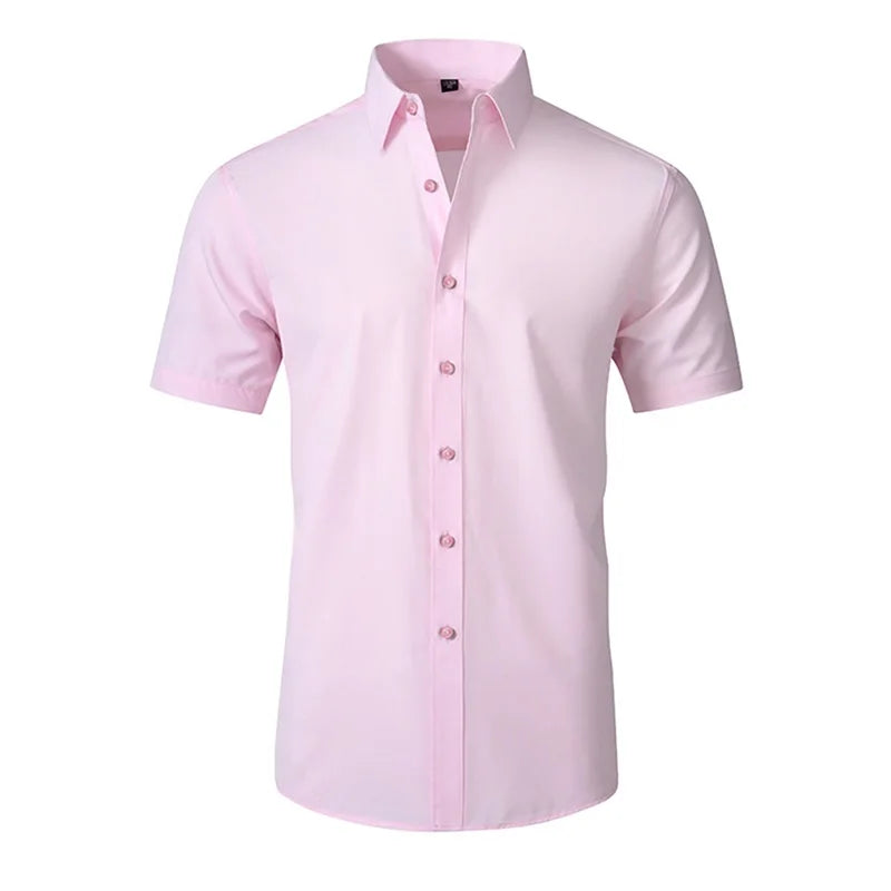 Camisa Masculina Casual com Gola Lapela