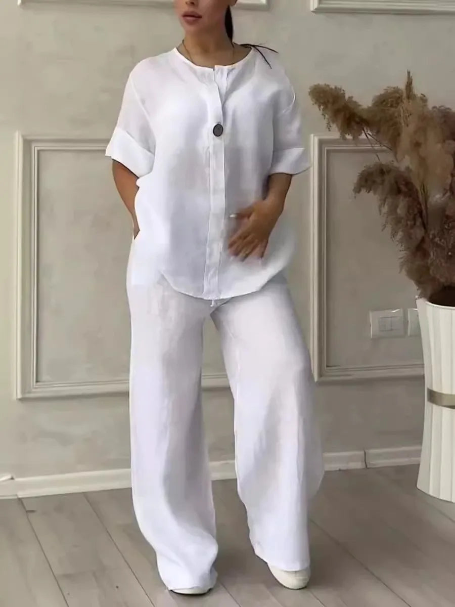 Conjunto Feminino 2 Peças – Camiseta e Calça