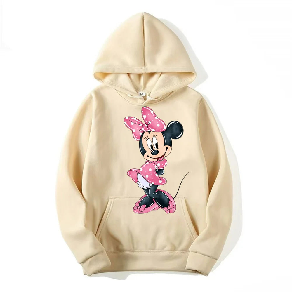 Moletom Feminino Minnie Mouse com Capuz