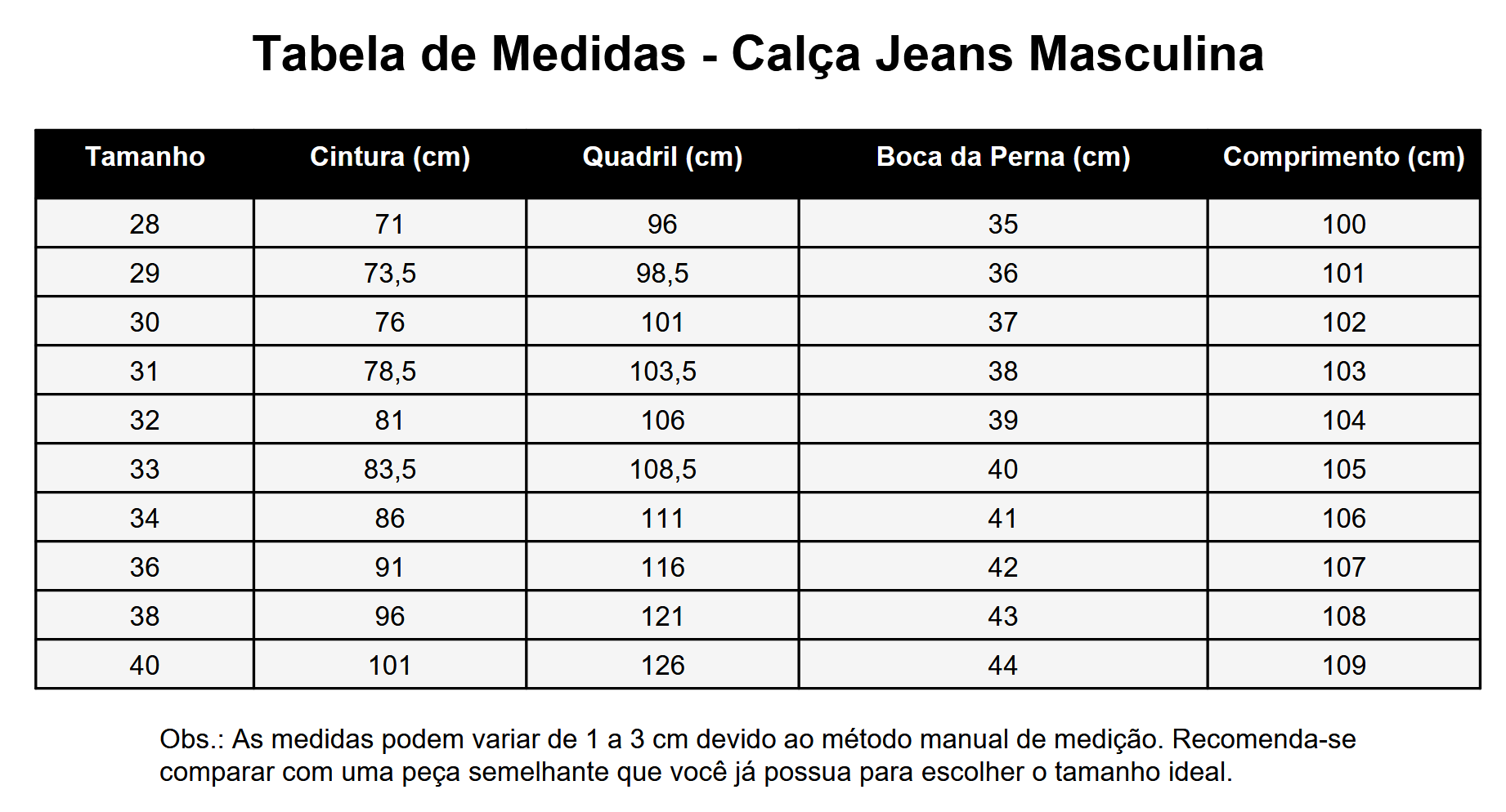 Calça Jeans Slim Masculina