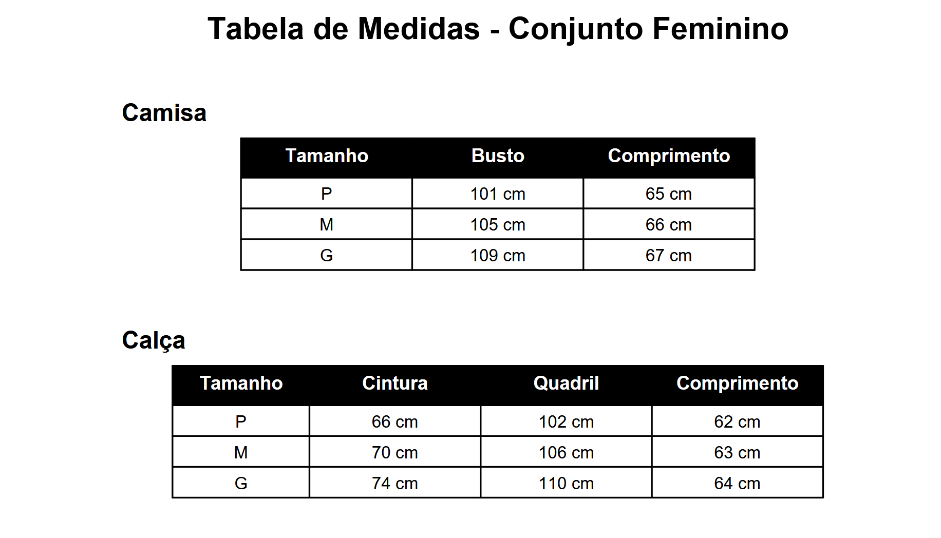 Conjunto Feminino