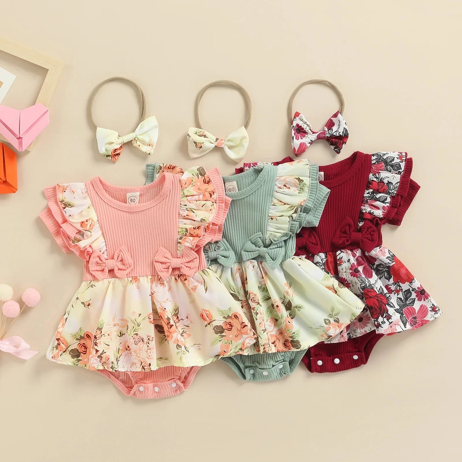 Body Vestido Menina com Faixa de Cabelo