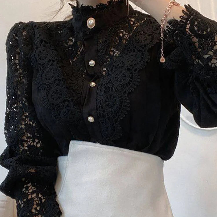 Blusa Feminina com Renda