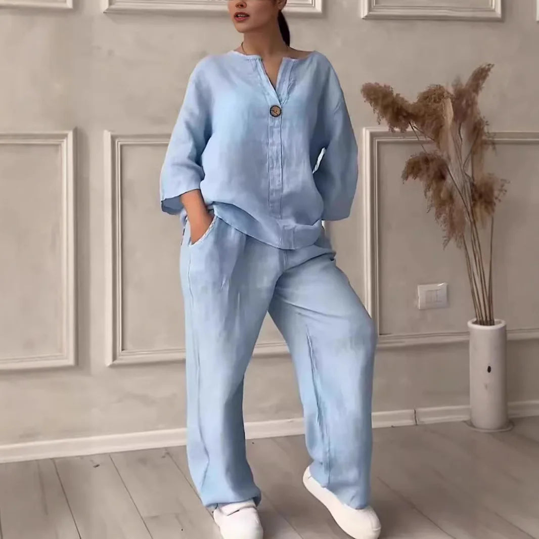 Conjunto Feminino 2 Peças – Camiseta e Calça