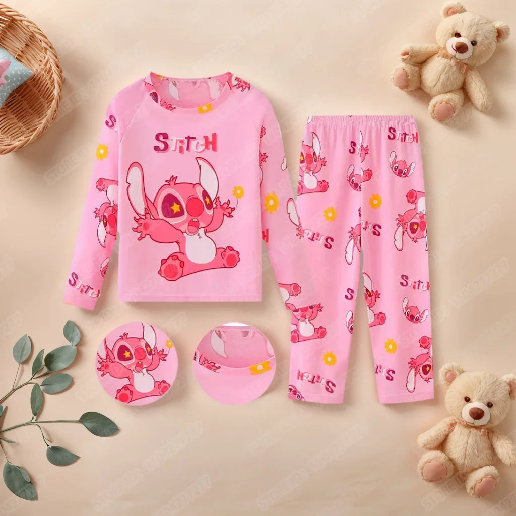 Pijama Infantil 2 Peças com Estampa Stitch