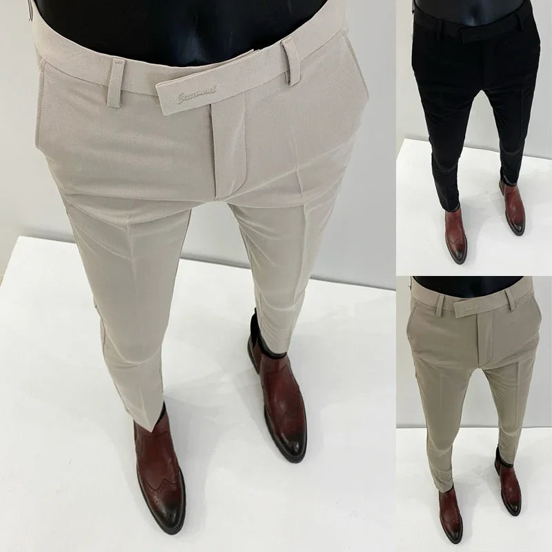 Calça Social Masculina Inverno Slim