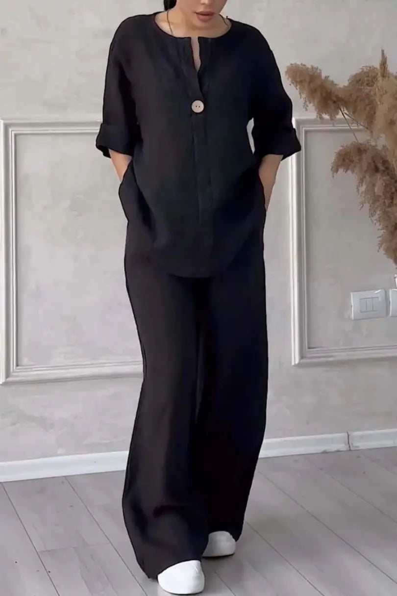Conjunto Feminino 2 Peças – Camiseta e Calça